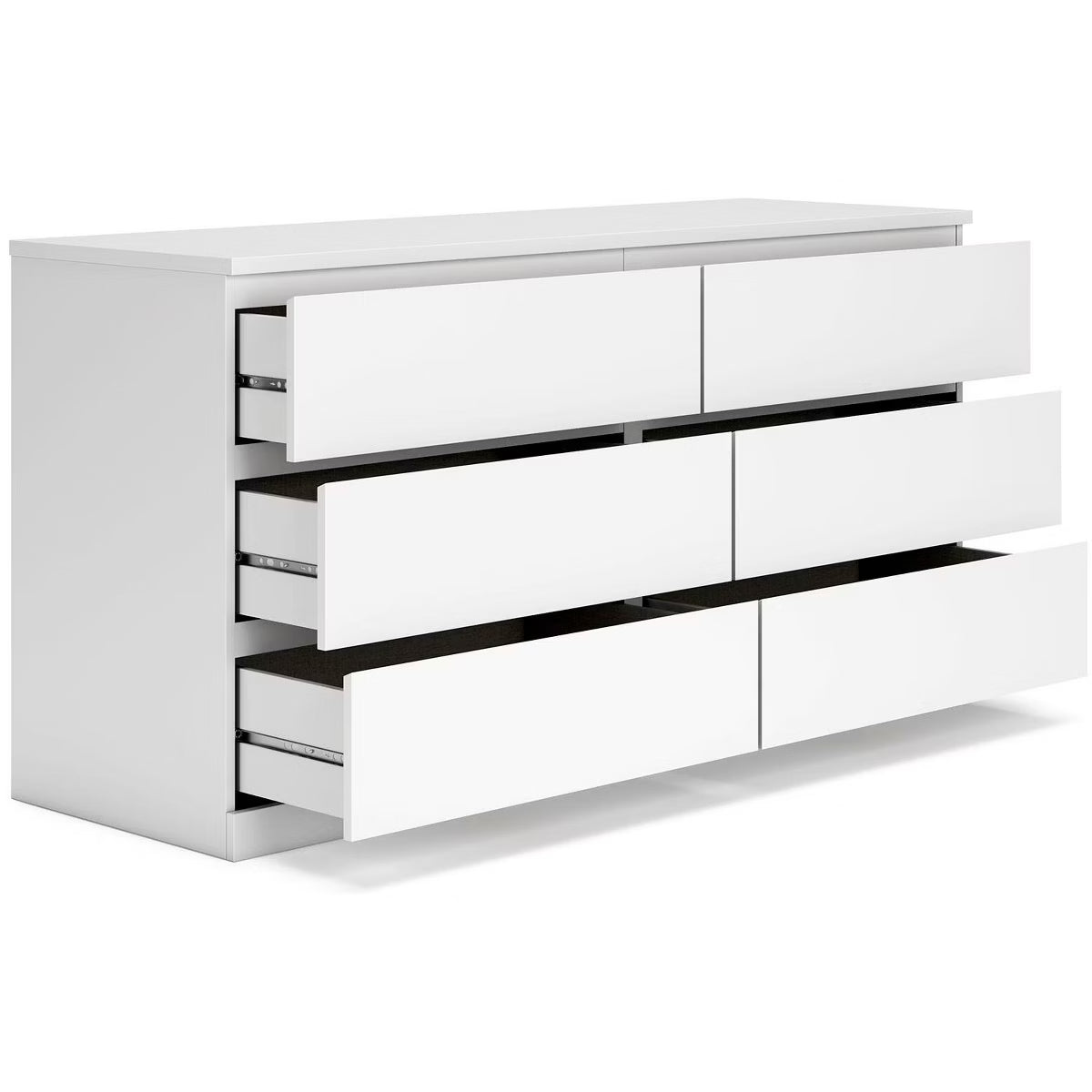 Onita Modern 6 Drawer Dresser, White
