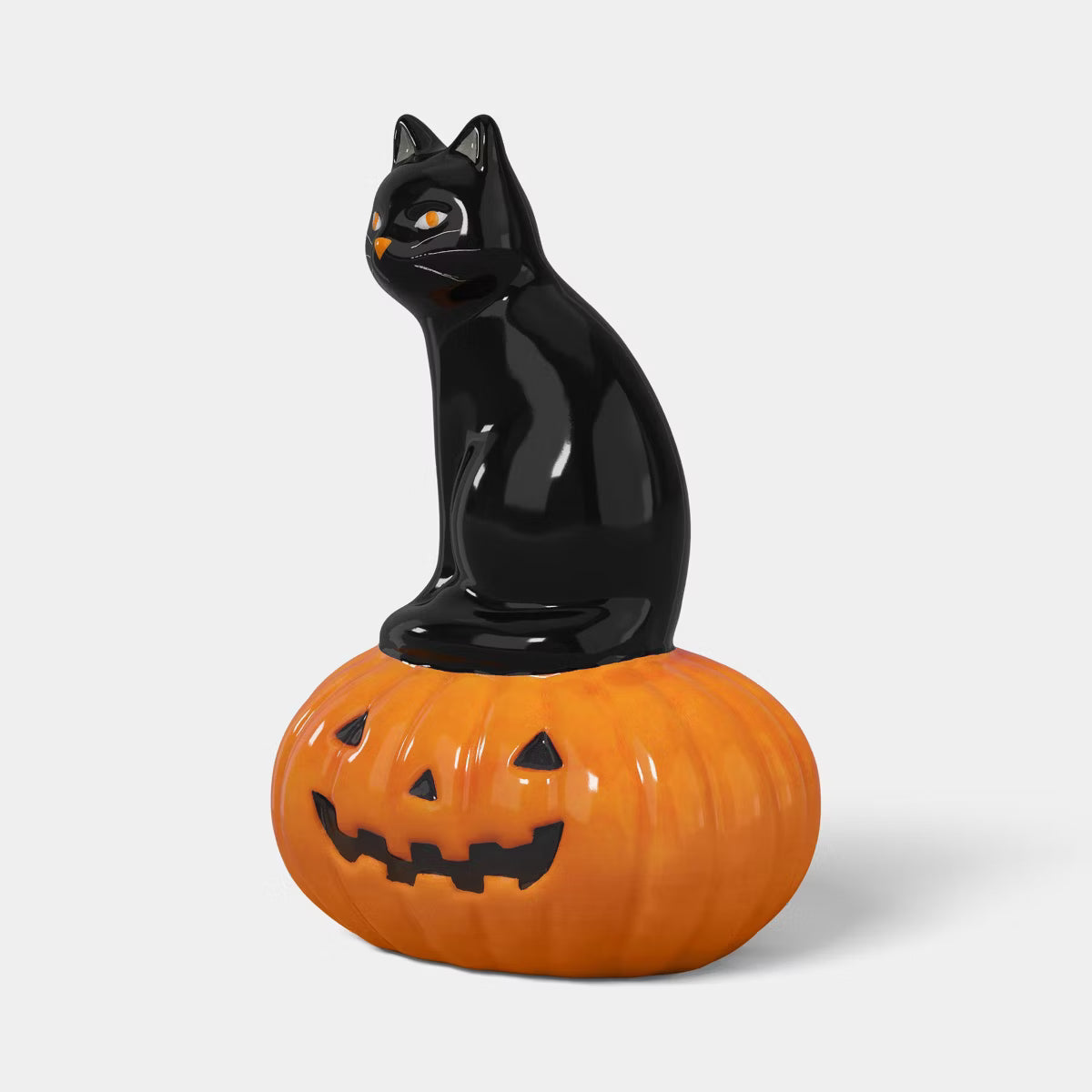 Cat and Jack Ceramic Decorative Sculpture