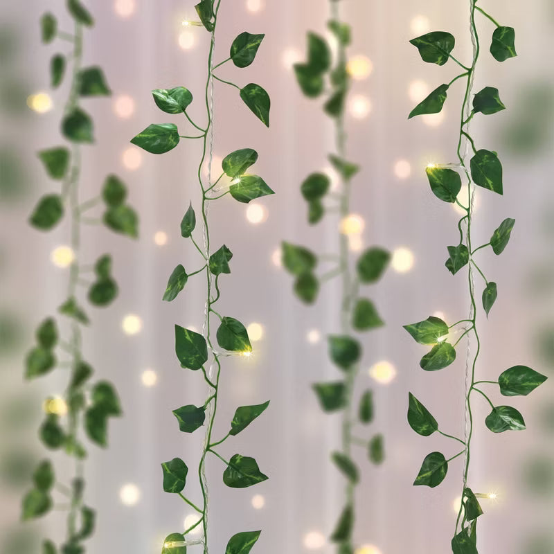 5' x 3.5' LED Vine Curtain String Lights Warm White