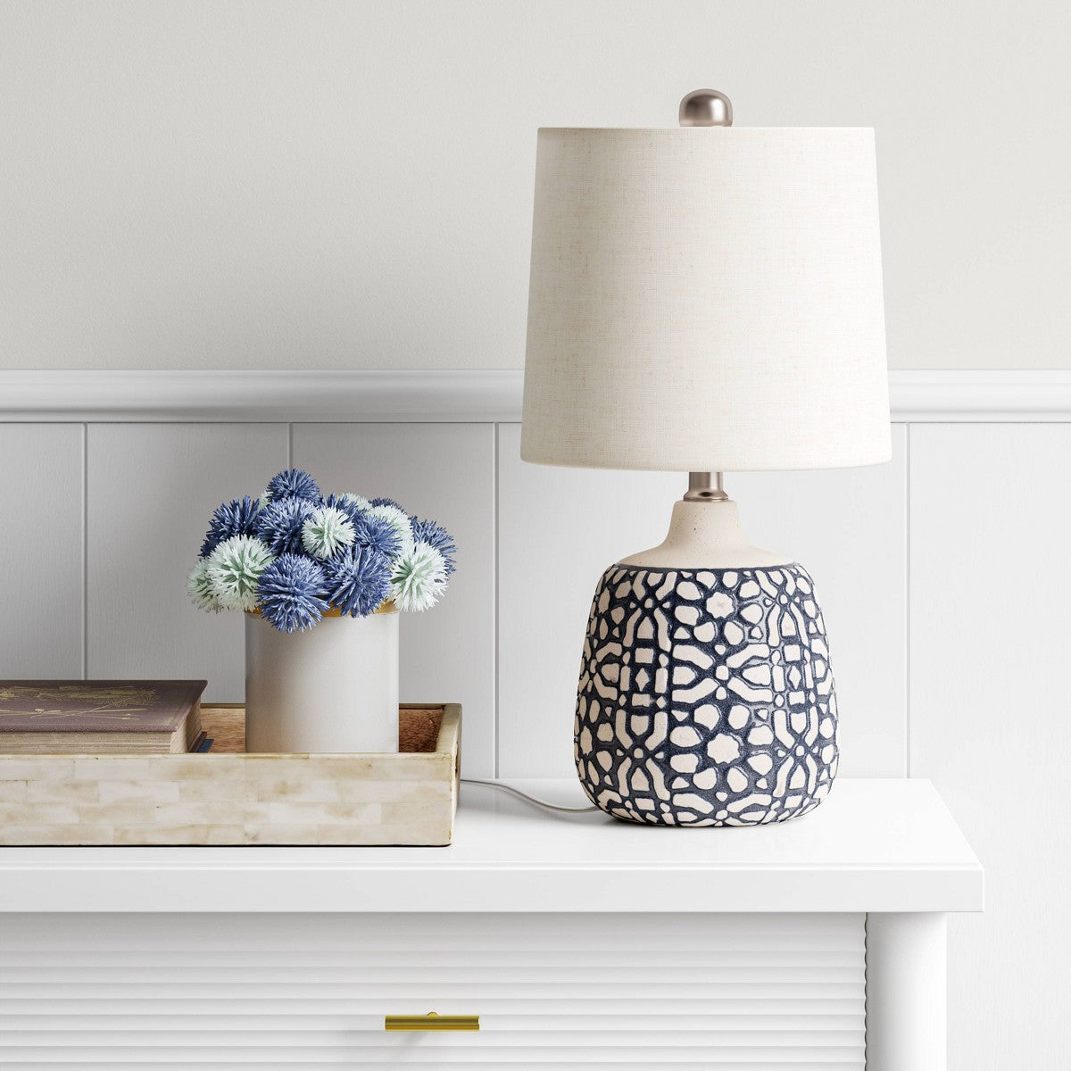 Blue Ceramic Table Lamp
