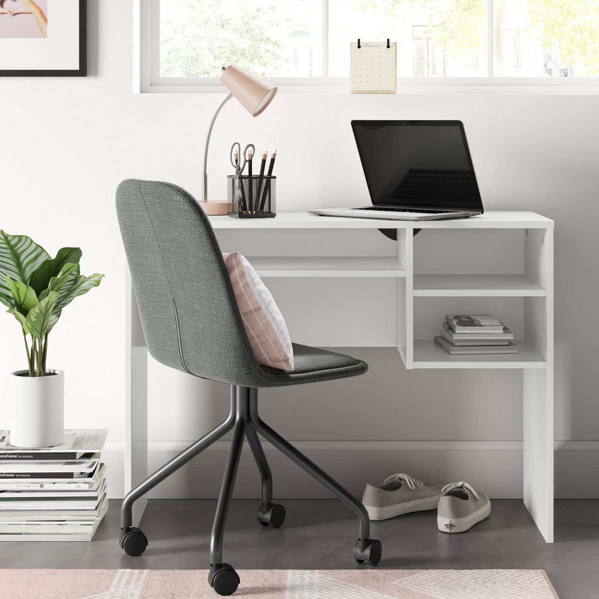 Student Writing Desk with Storage White - Room Essentials