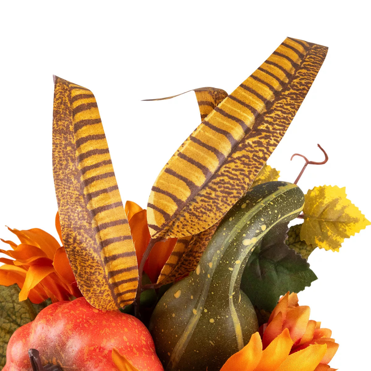 Sunflower and Gourds in Pumpkin Fall Harvest Pumpkin Flower