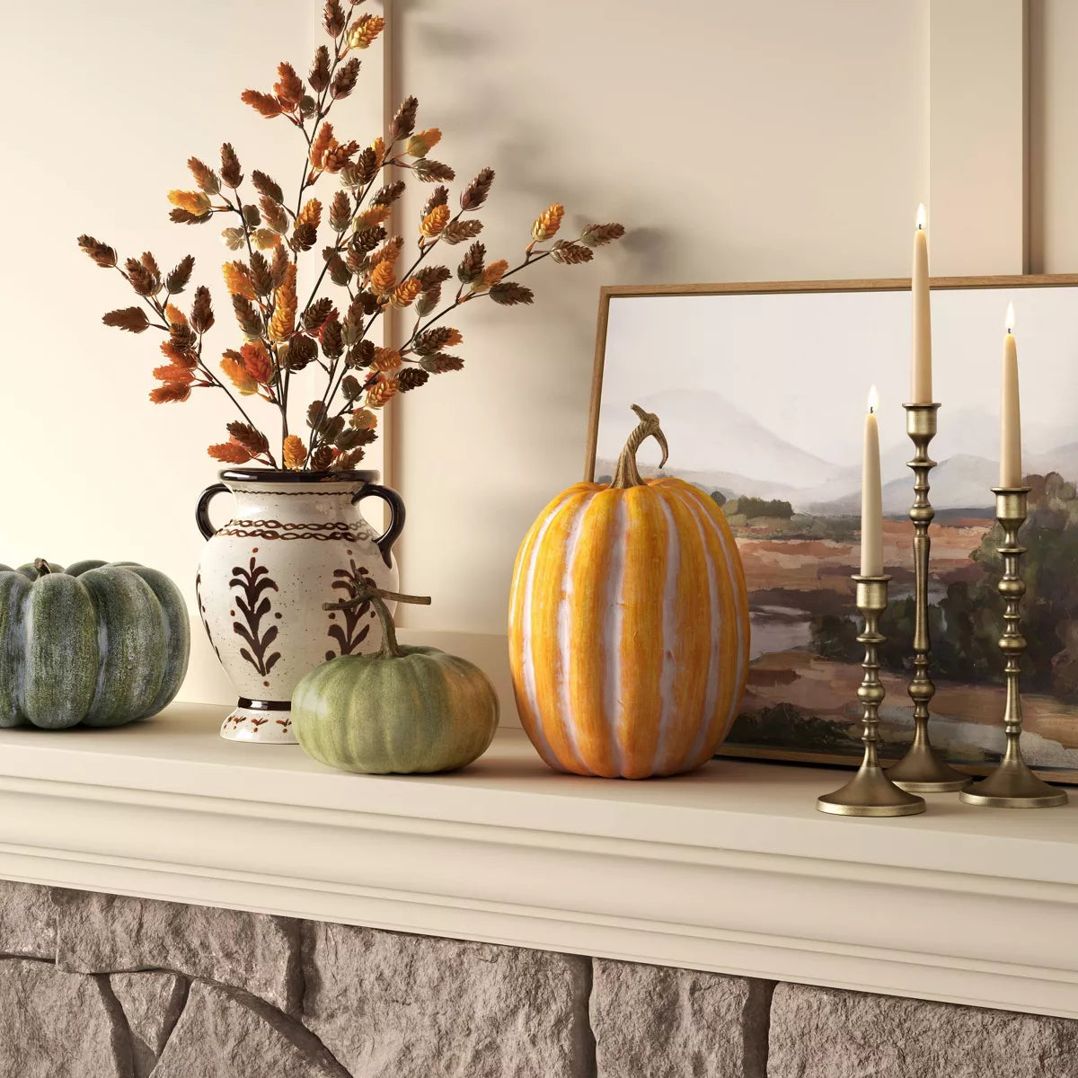 XL Faux Real Pumpkin Orange