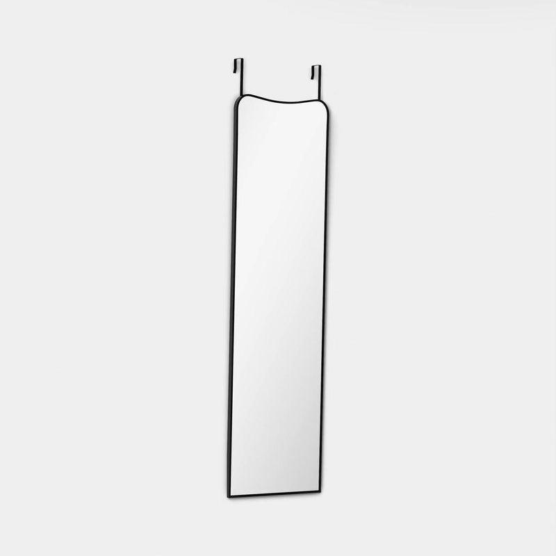 16"x59" Metal Over the Door and Floor Mirror Tall Statement Mirrors