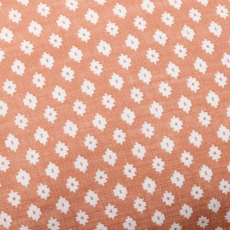 Rust Block Pattern Euro Square Throw Pillow