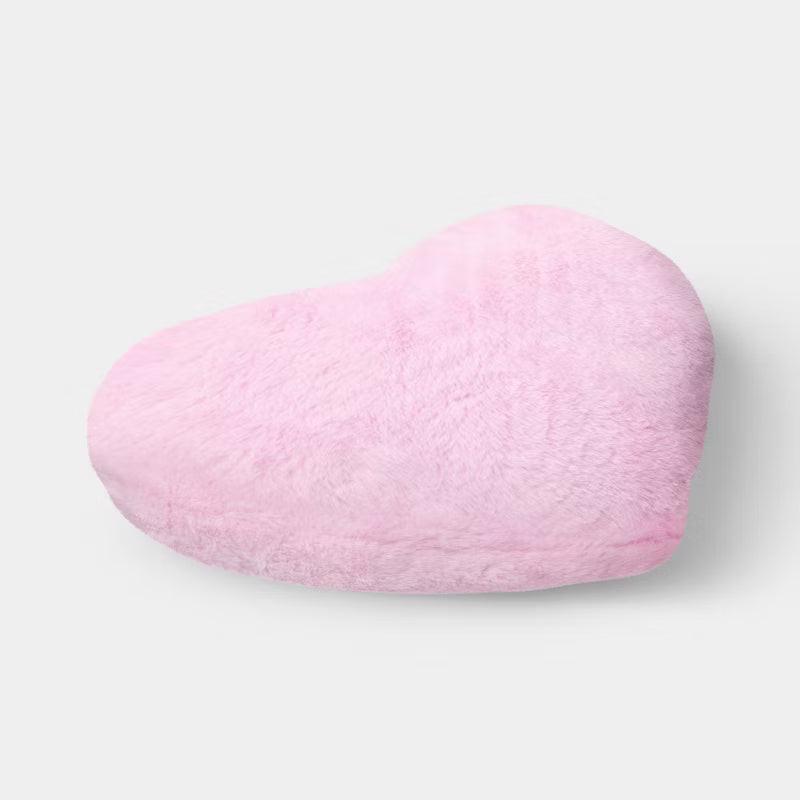 Pink Plush Heart Pillow