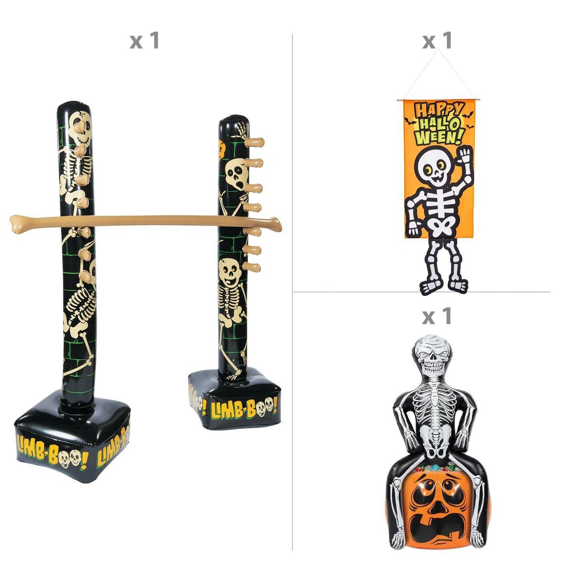 Halloween Party Skeleton Games and Decorations Kit - 6 pc - image 2