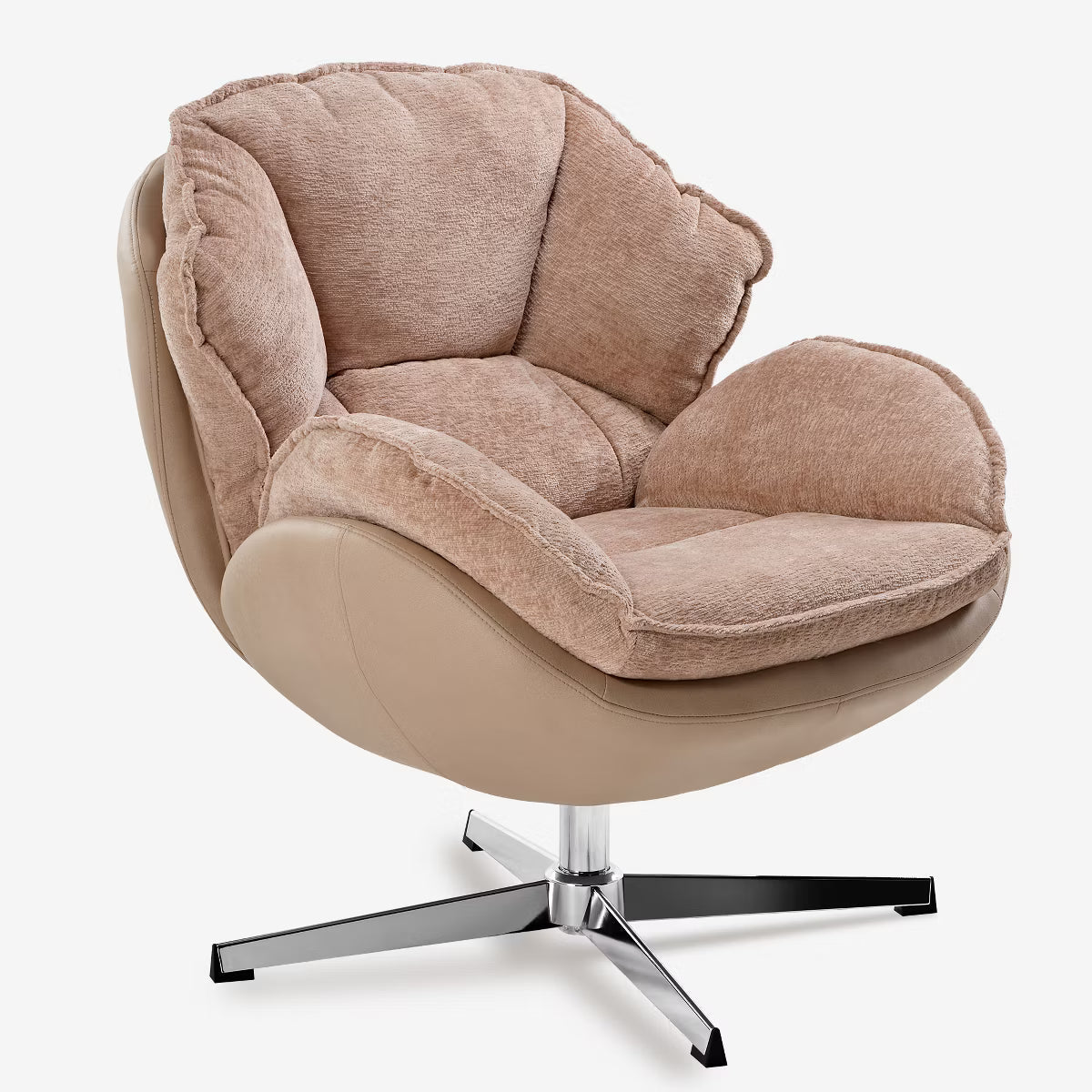 Norman, Upholstered Swivel Lounge Chair