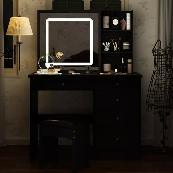 Touching Light Mirror Black