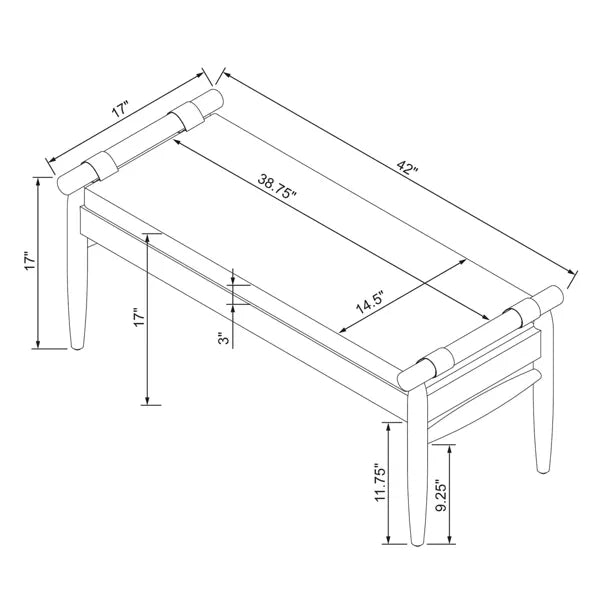 Accent Bench Oatmeal Magnolia