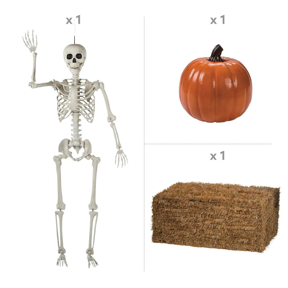 Neighborly Skeleton Halloween Decorating Kit - 3 pc - image 2