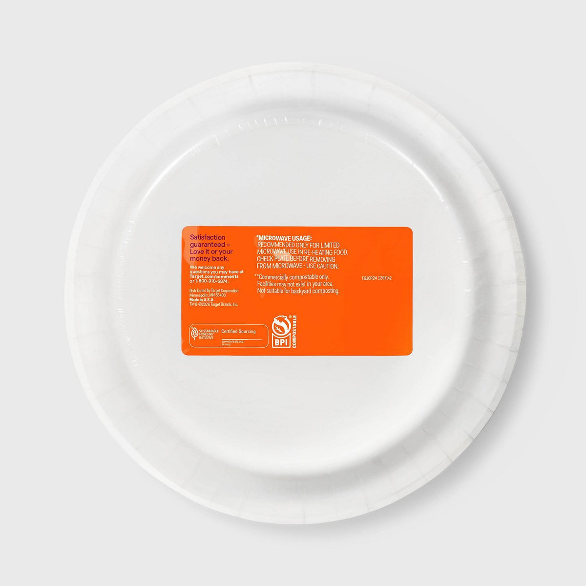 Halloween Plaid Disposable Plates 10 Inch - 24ct - image 3