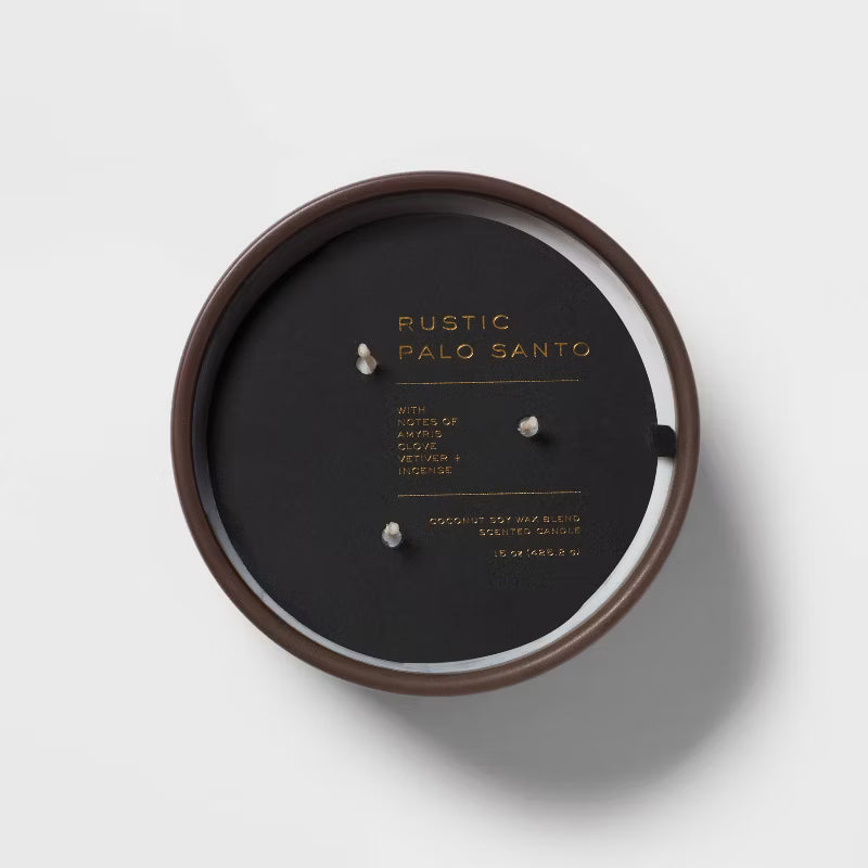 Rustic Palo Santo  Black Label Jar Candle