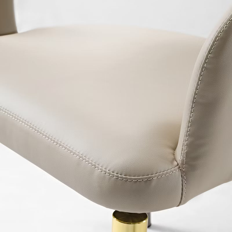 Modern Unique Design Dining Chairs Set of 2, Beige,20.06"D x 17.93"W x 33.06"H