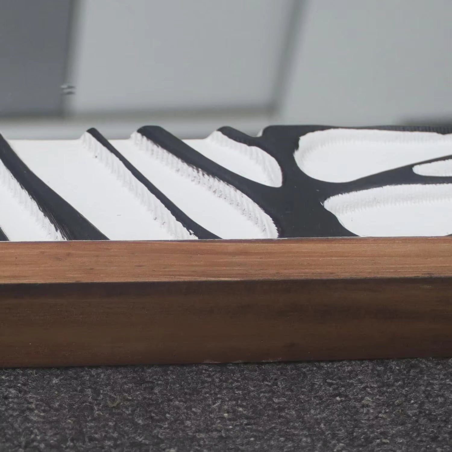 Rectangle Wall Mirror with Wooden Frame, Rustic Decorative Hanging Mirror