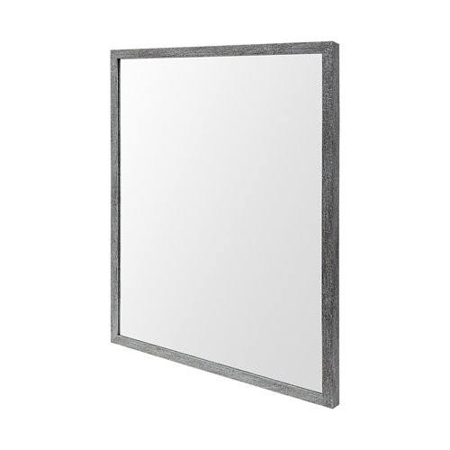 HMS Driftwood Quality Frame Accent Rectangle Grey Wall Mirror Glass Material Quality Wall Decor