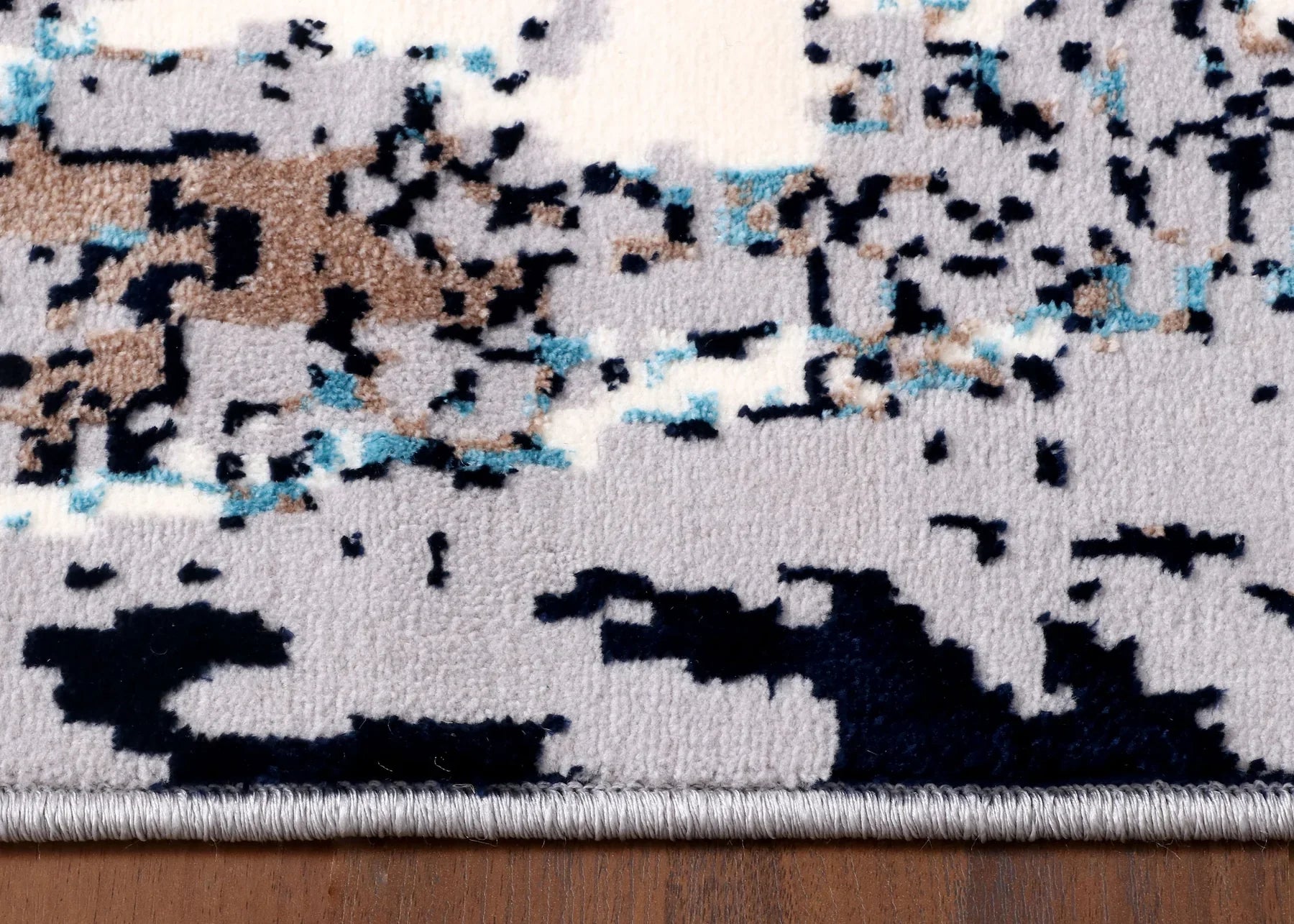Turkish Earth Tone Abstract Rug – Machine-Made | Jute Backing | Warm Neutrals