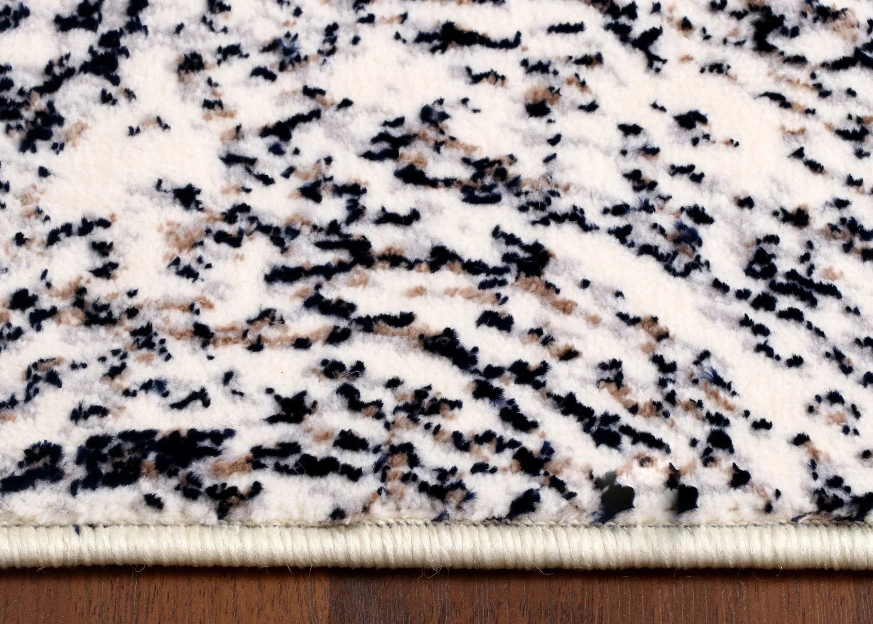 Turkish Abstract Marble Rug – Machine-Made | Jute Backing | Grey & Beige