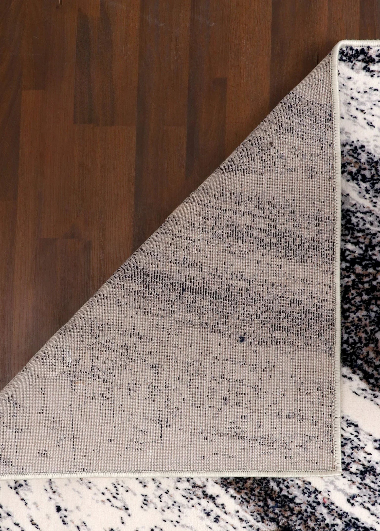 Turkish Abstract Marble Rug – Machine-Made | Jute Backing | Grey & Beige