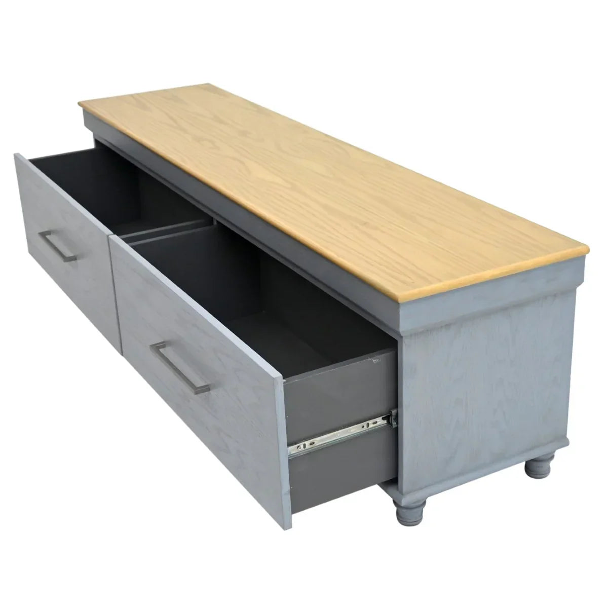 Patrick N TV Unit blue Oak veneer