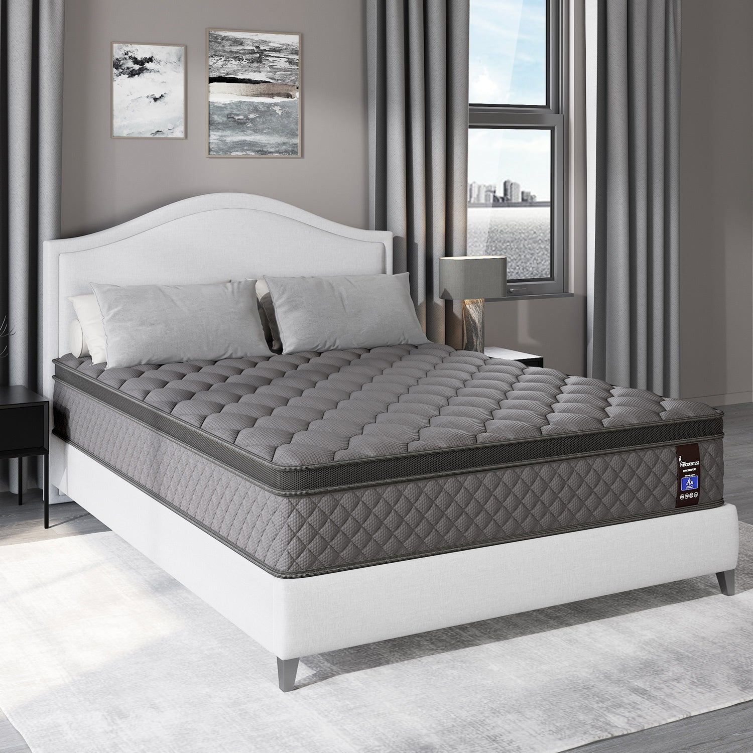Twin Full Queen King Size Mattress in a Box Hybrid Spring Memory Foam