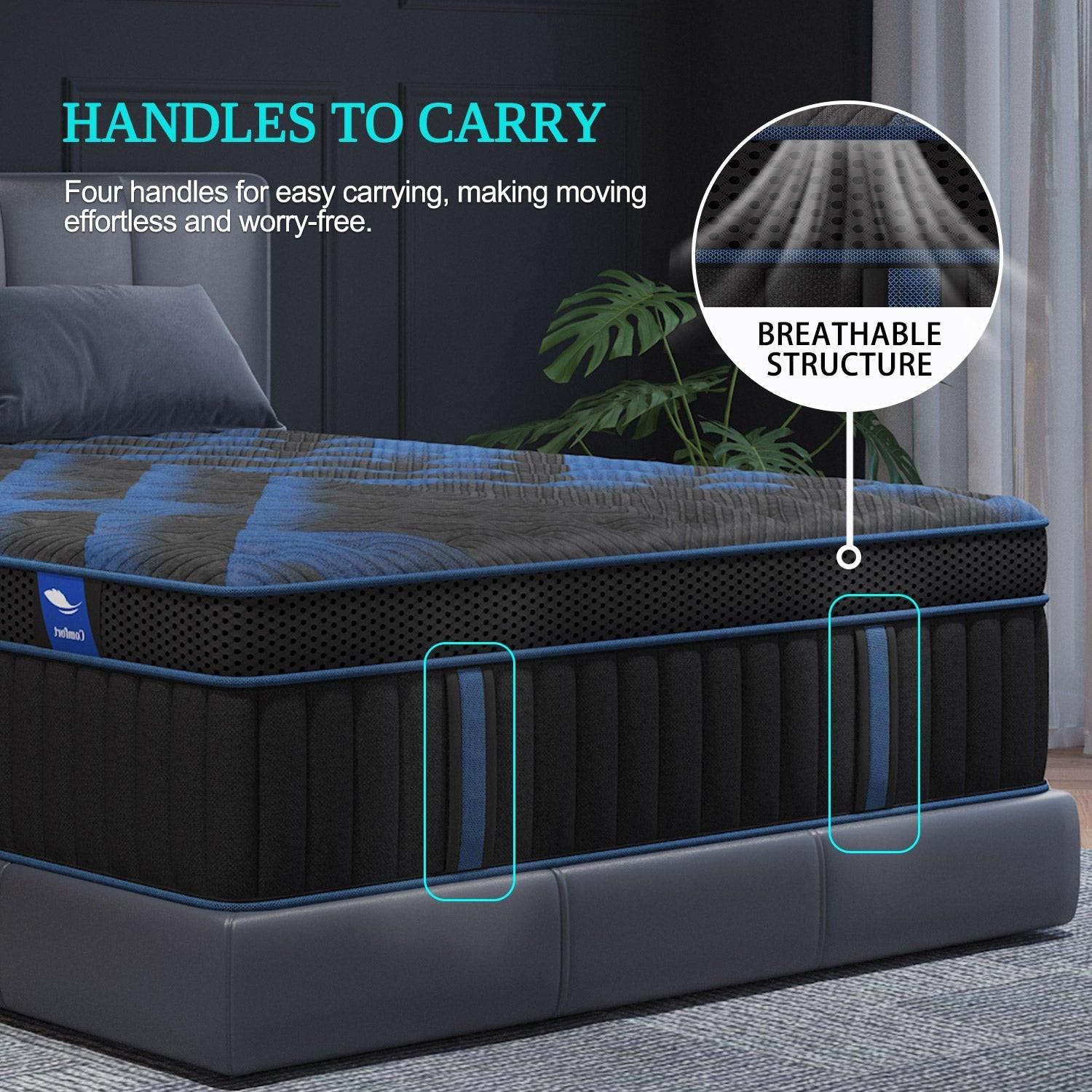 12"Gel Memory Foam Hybrid Pocket Spring Mattress Twin