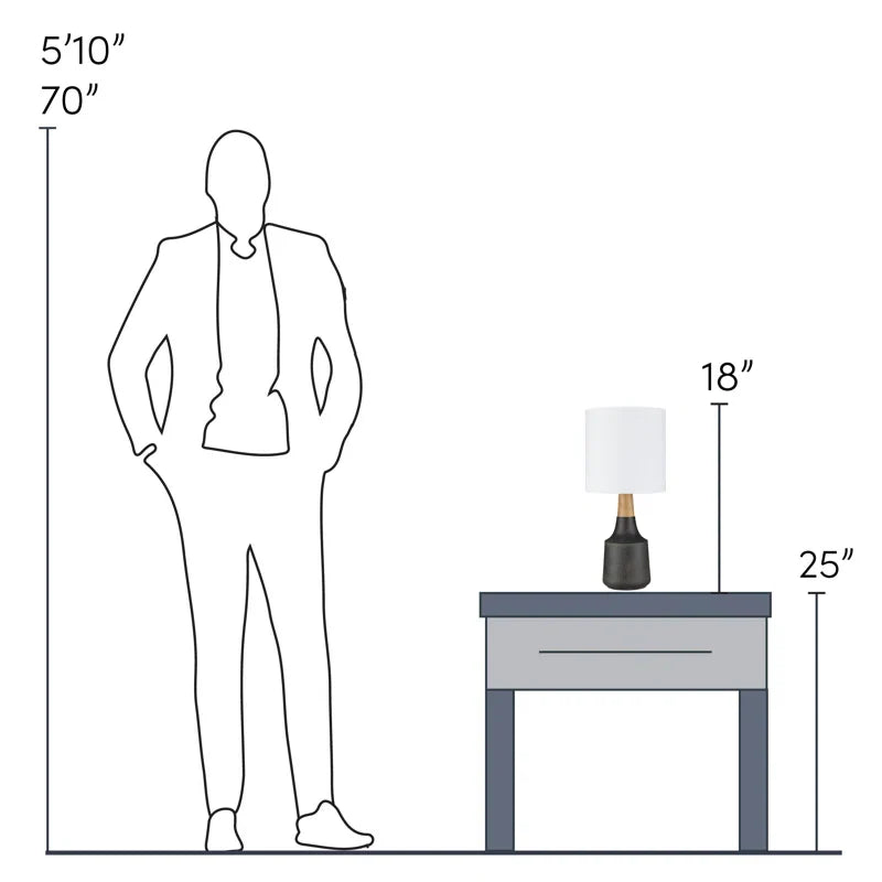 Scotia Resin Table Lamp