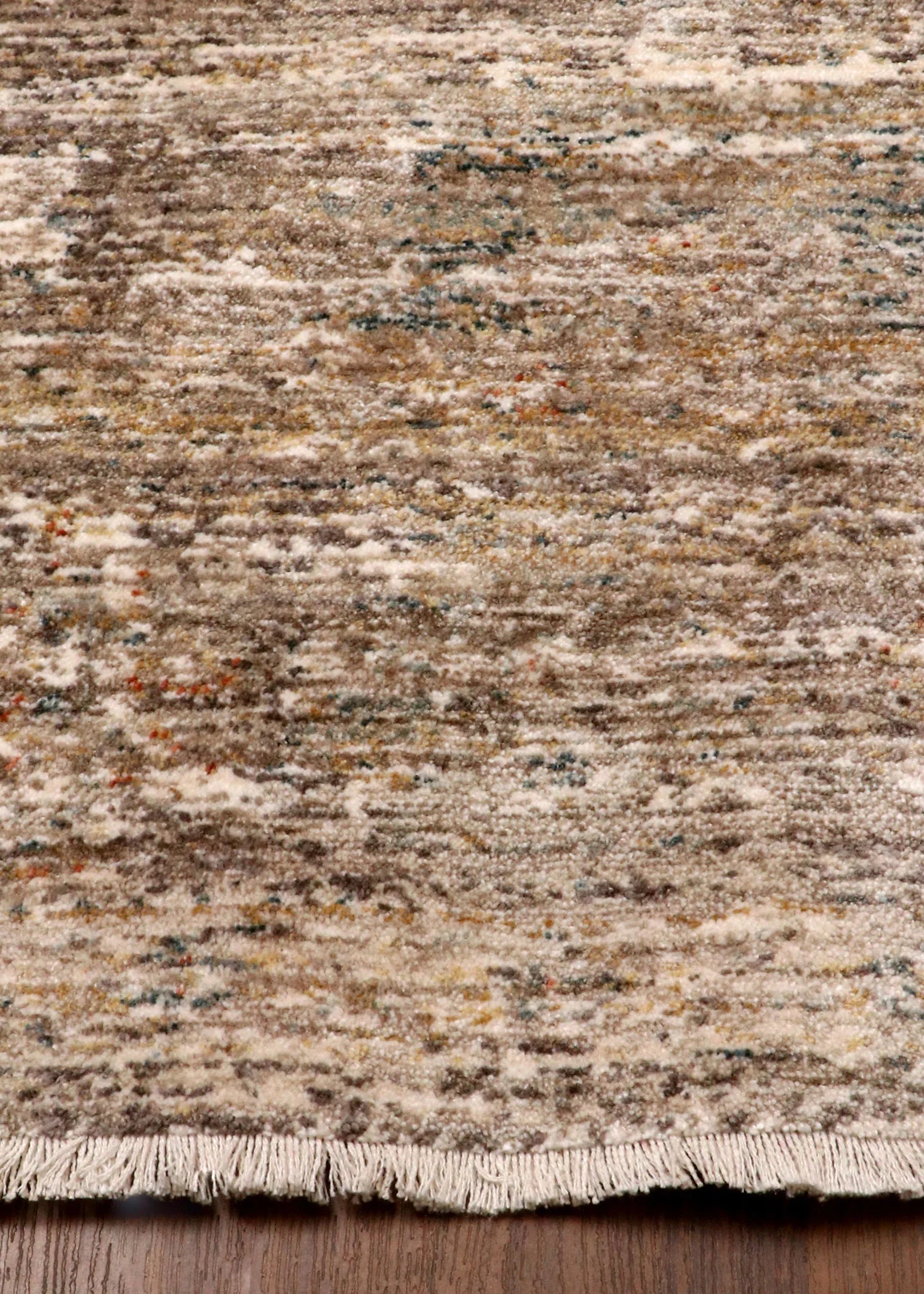 Turkish Rustic Elegance Vintage Rug – Machine-Made | Jute Backing | Brown & Ivory