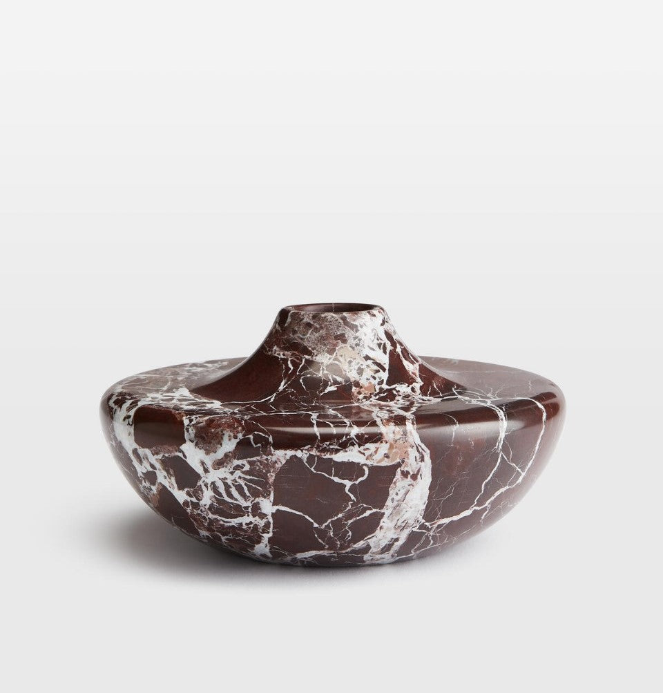 Red Zebra Marble Vase