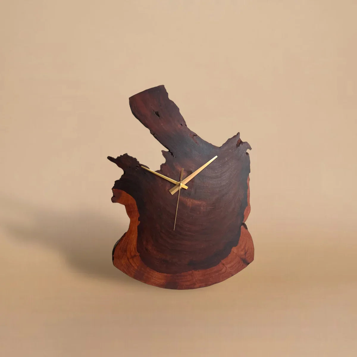 Guitar Wall Clock – Handmade Sheesham Wood Musical Decor