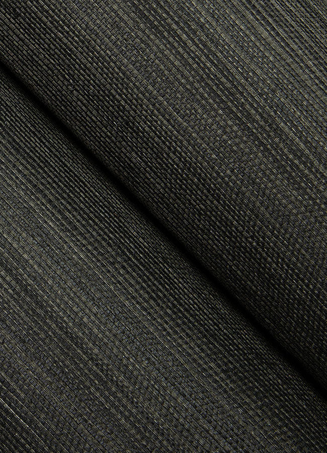 Grasscloth Wallpaper - Black