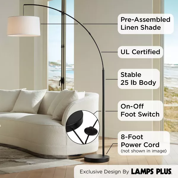 Cora Modern Arc Floor Lamp