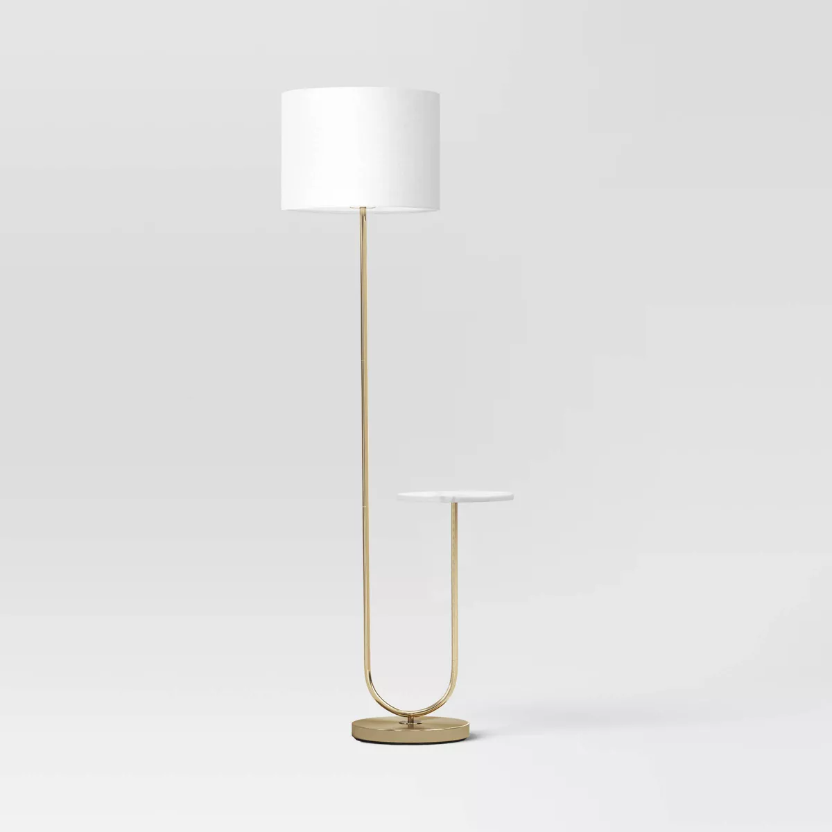 Floor Lamp with Marble Table