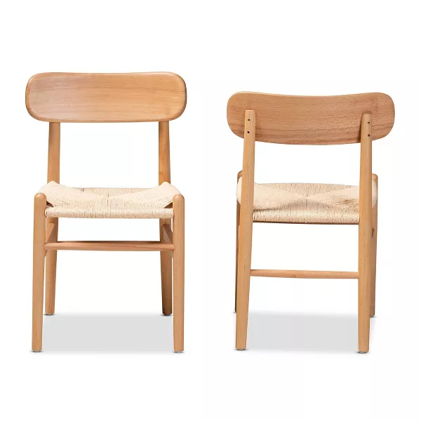 Hemp and Wood Dining Chair