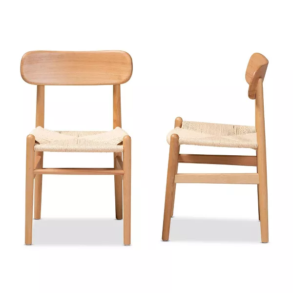 Hemp and Wood Dining Chair