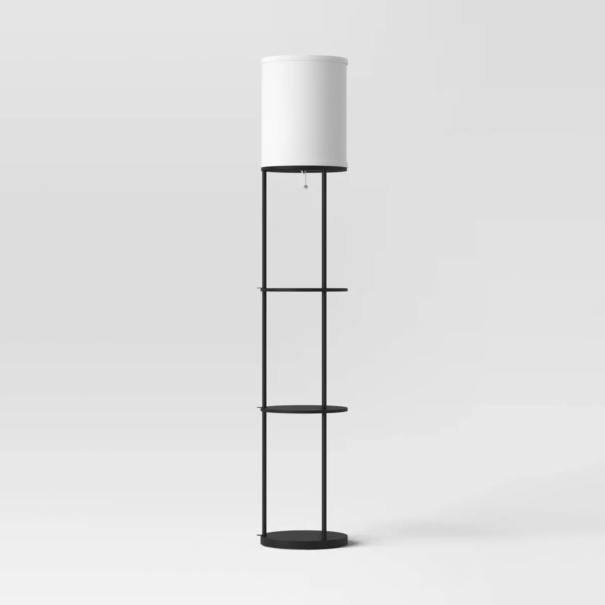 Shelf Floor Lamp Black