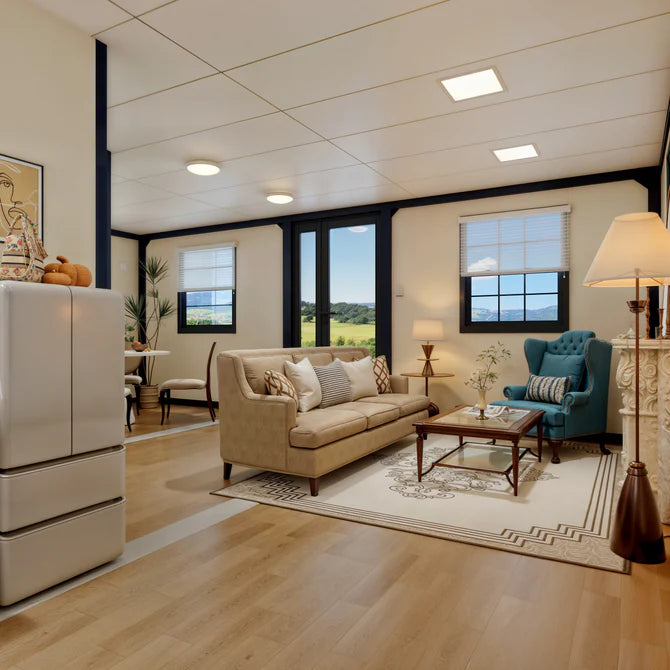 Modern 20ft Foldable Mobile Home with Full Kitchen & Bathroom