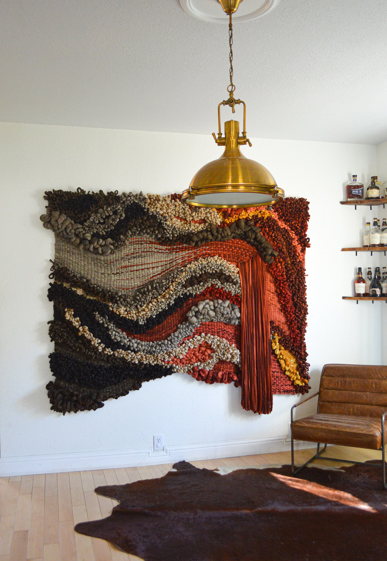 Modern Fabric Living Room Wall Decor