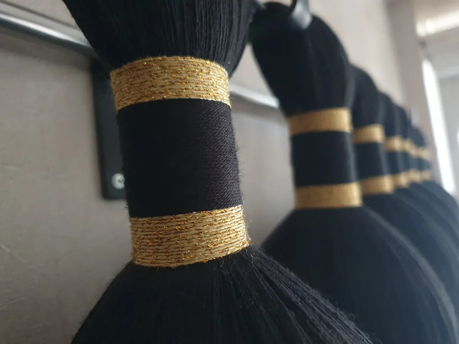 Luxe Boho Fiber Tassel Wall Hanging Handmade