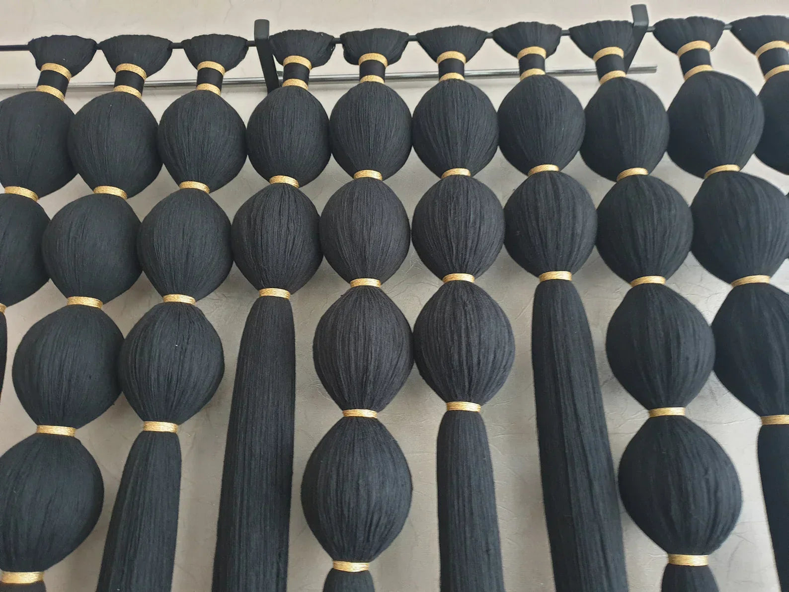 Luxe Boho Fiber Tassel Wall Hanging Handmade
