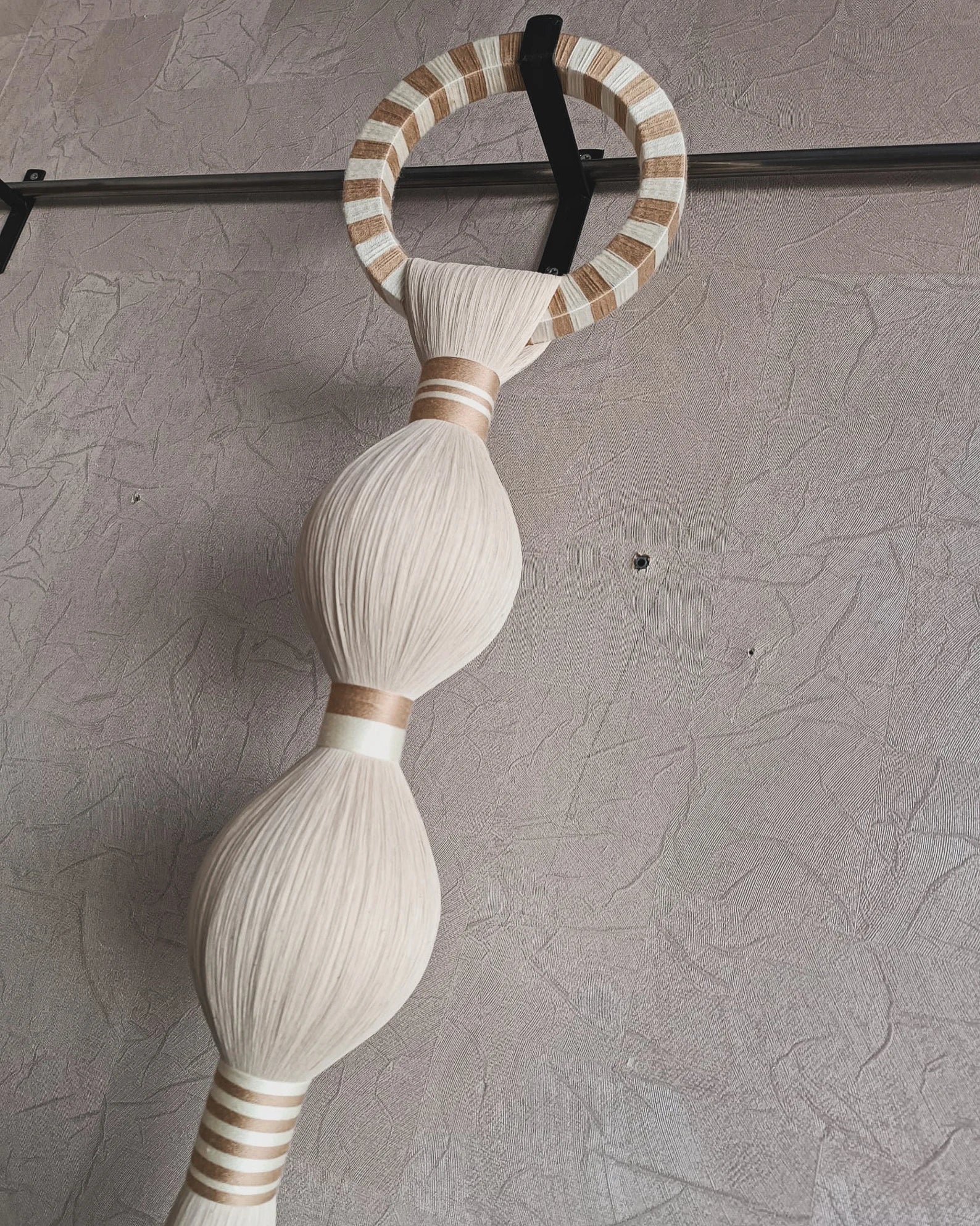 Handmade Boho Woven Art with Tassels