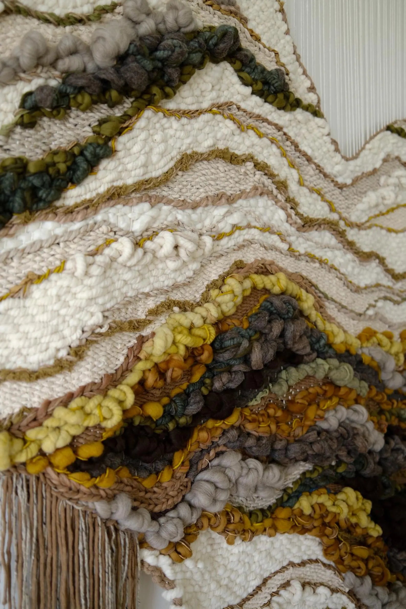 large woven wall art textile