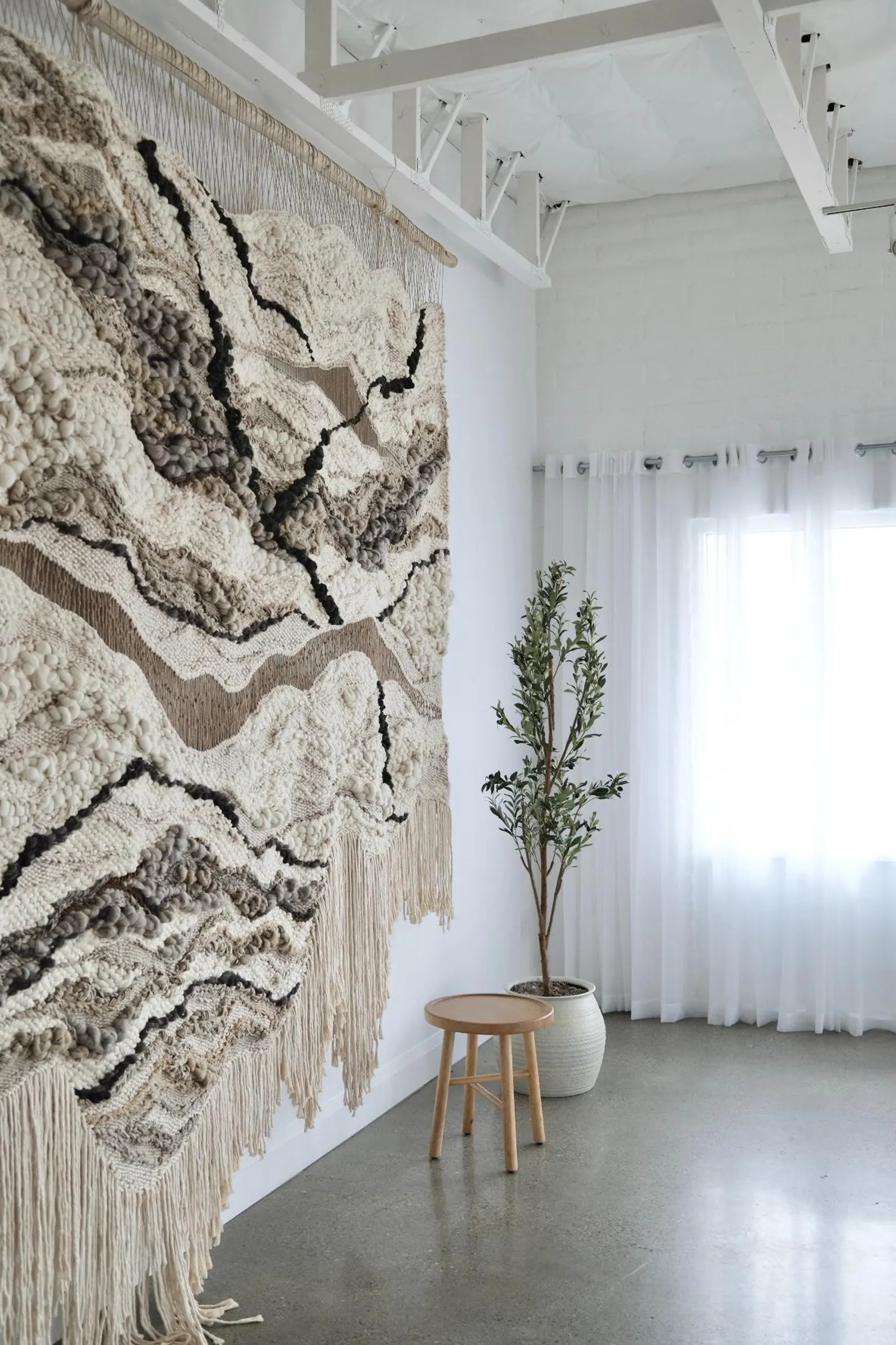 Wall hanging safari inspired handwoven wall hanging