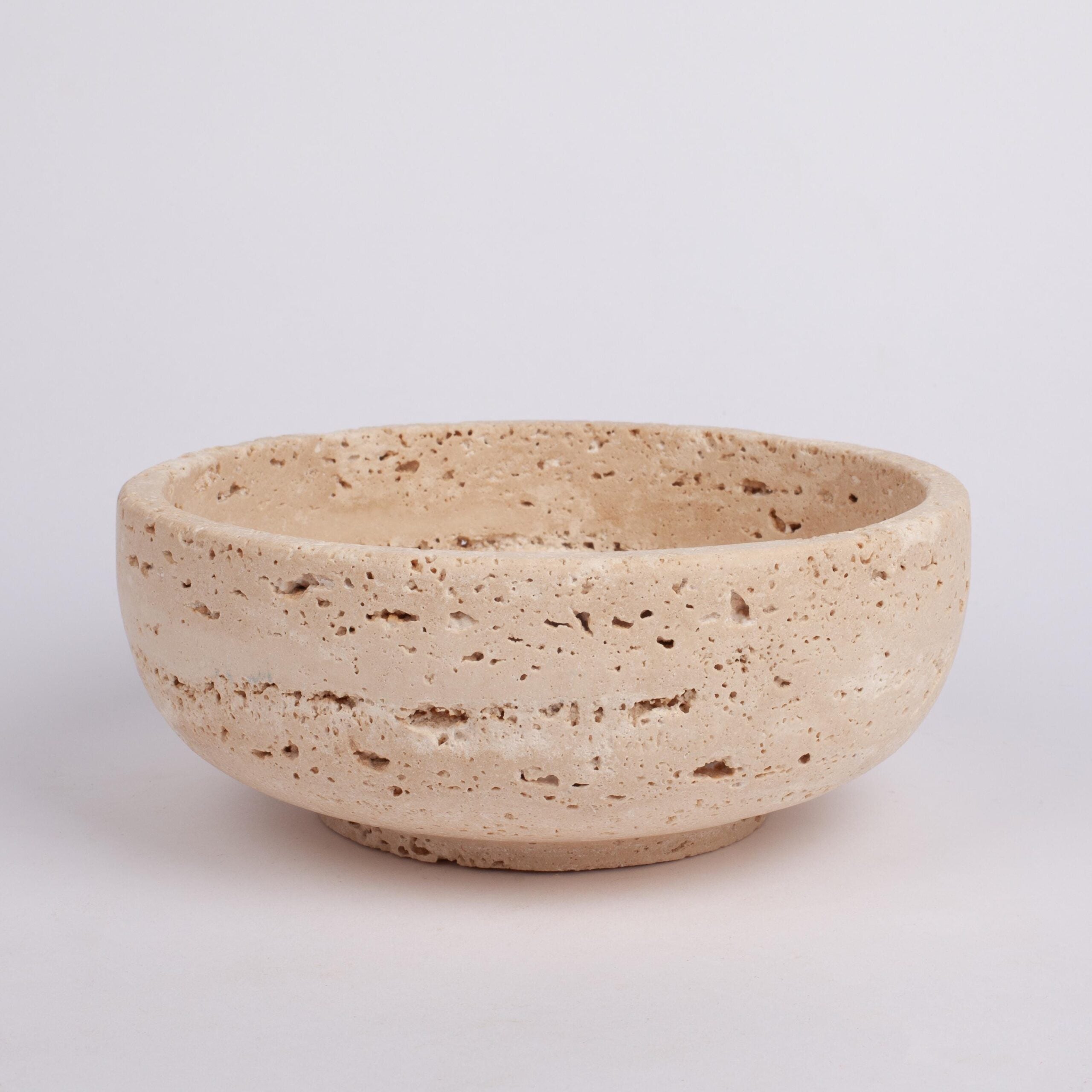 Travertine Natural Stone Bowl, Kitchen Accessories
