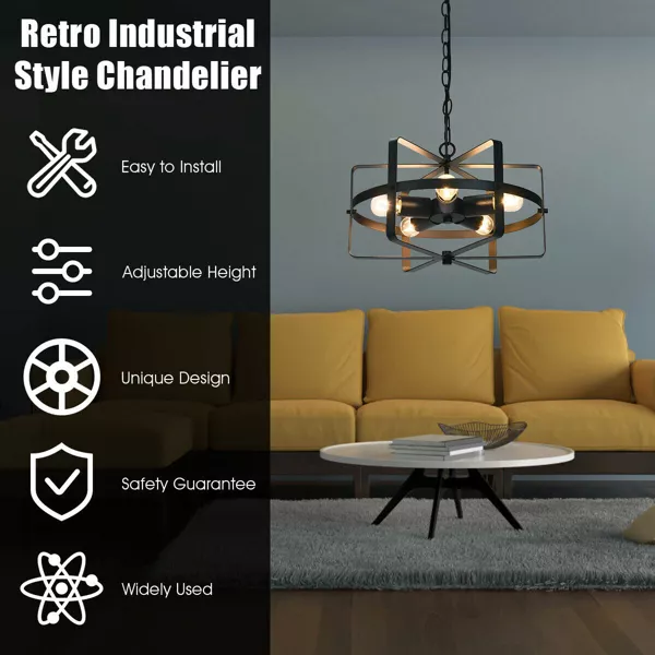 Costway 5-Light Industrial