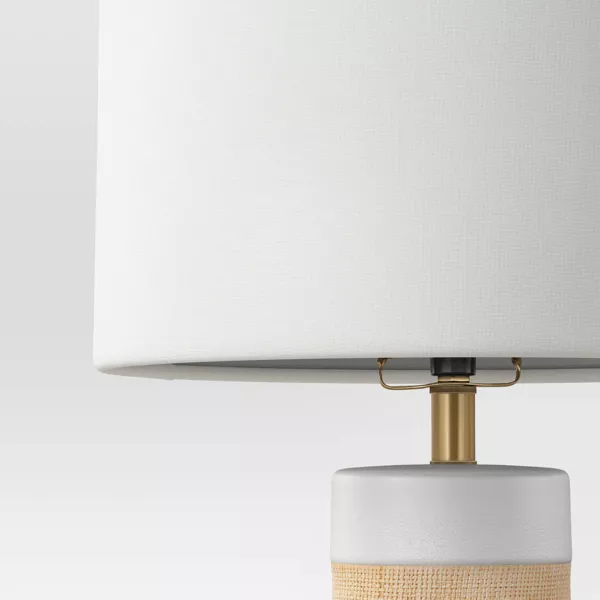 Ceramic Table Lamp with Natural