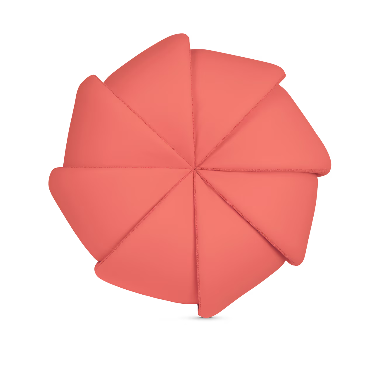 Reddish-brown umbrella on a white background Coral