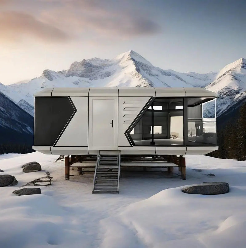 Capsule-Style Flat-Pack Container Home — 3-Room Modern Prefab House