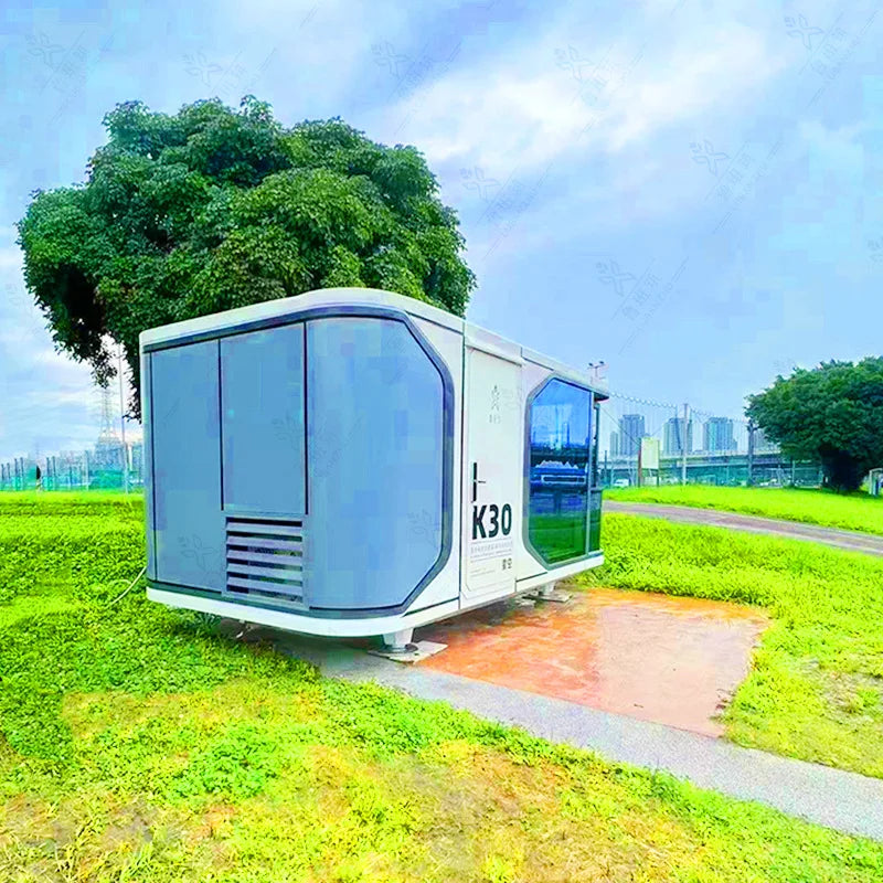 40ft Luxury Capsule-Style Container Villa — Extendable Light-Steel Prefab Home