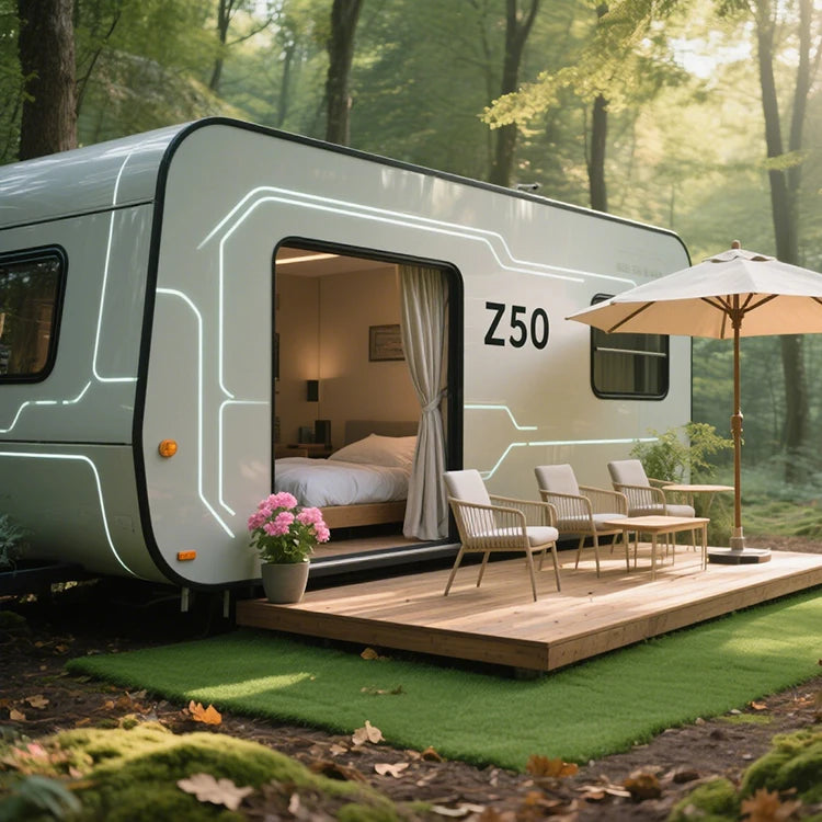 Eco Solar Capsule Cabin — Detachable All-in-One Steel Tiny Home Pod